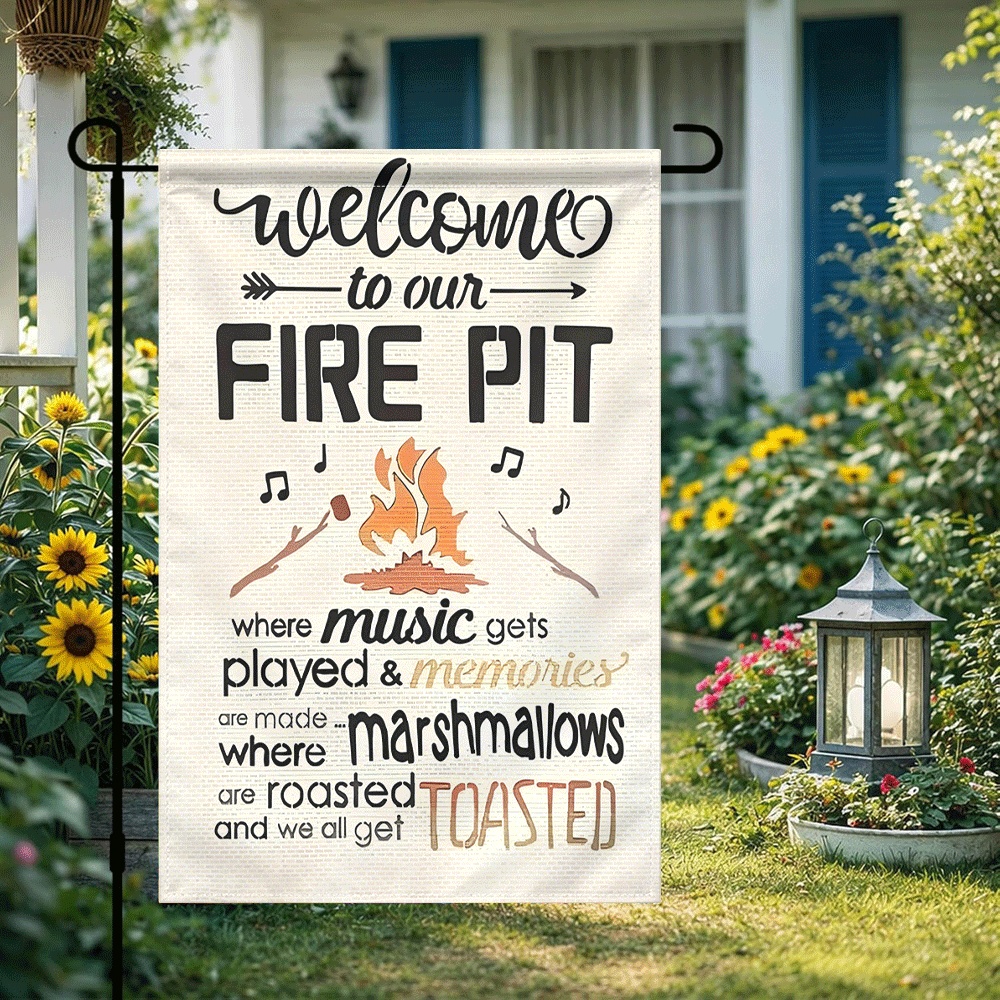 1PC Welcome to Our Fire Pit Ga - مراجعة Outdoor Camping Fire وسعره