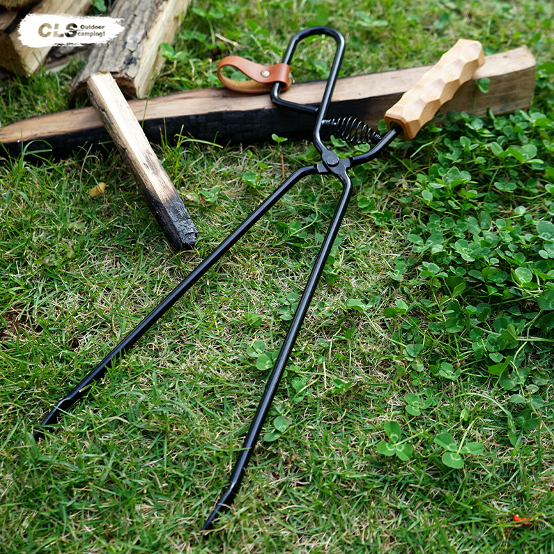 Firewood Tongs Metal Heat Resi - مراجعة Outdoor Camping Fire وسعره
