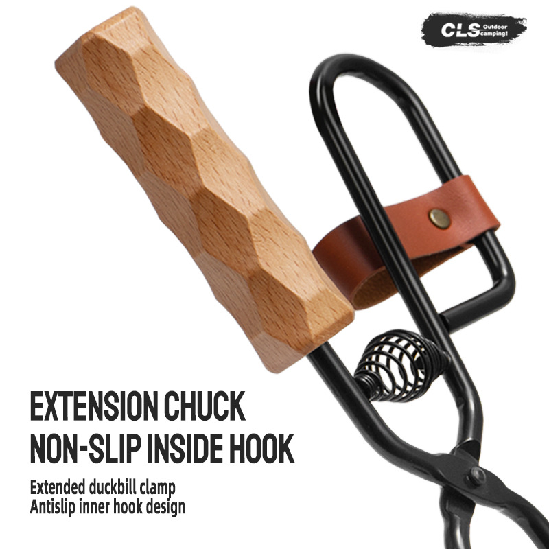 Firewood Tongs Metal Heat Resi - مراجعة Outdoor Camping Fire وسعره