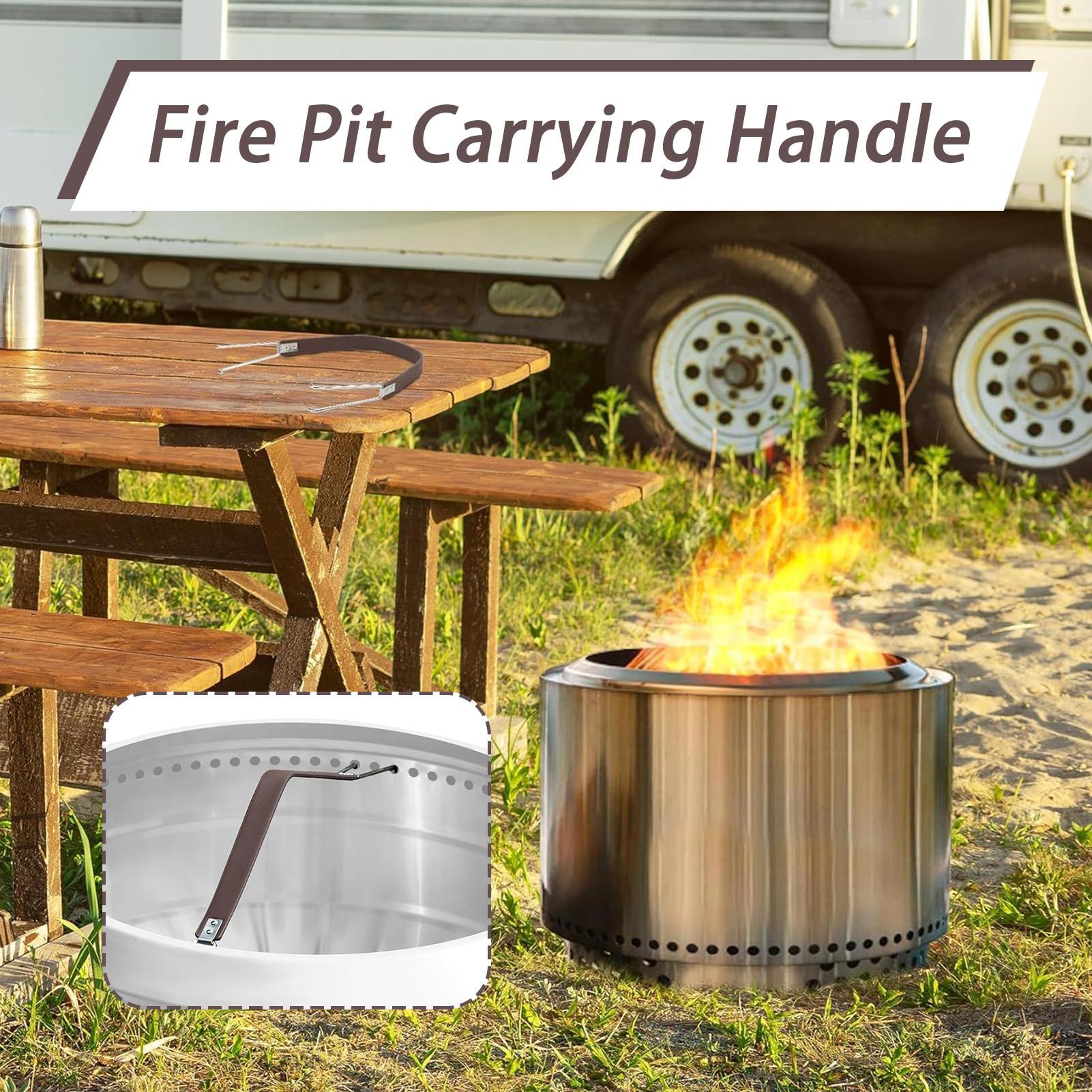 Handle for Fire Pit Lid Fire P - مراجعة Outdoor Camping Fire وسعره