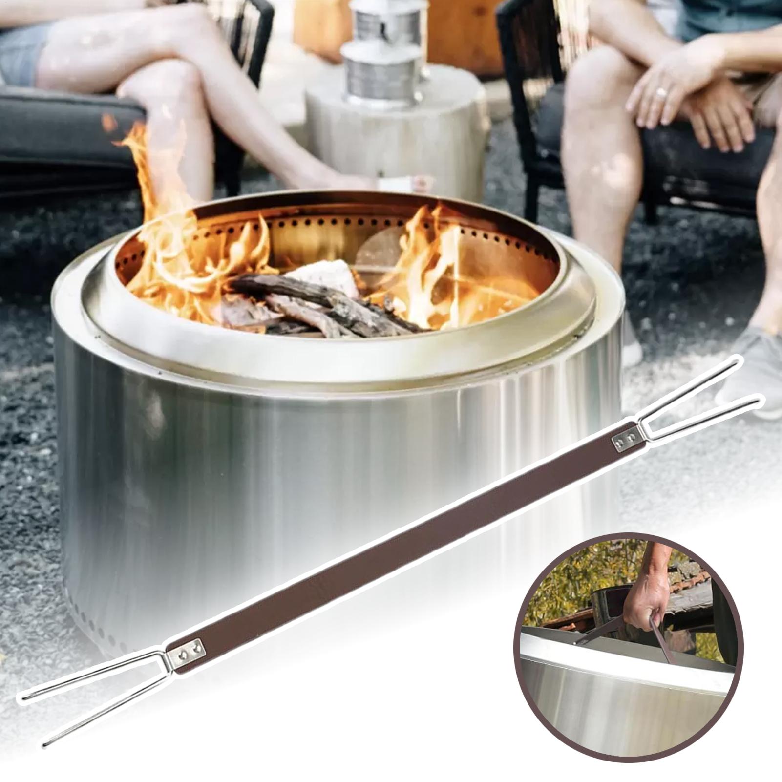 Handle for Fire Pit Lid Fire P - مراجعة Outdoor Camping Fire وسعره
