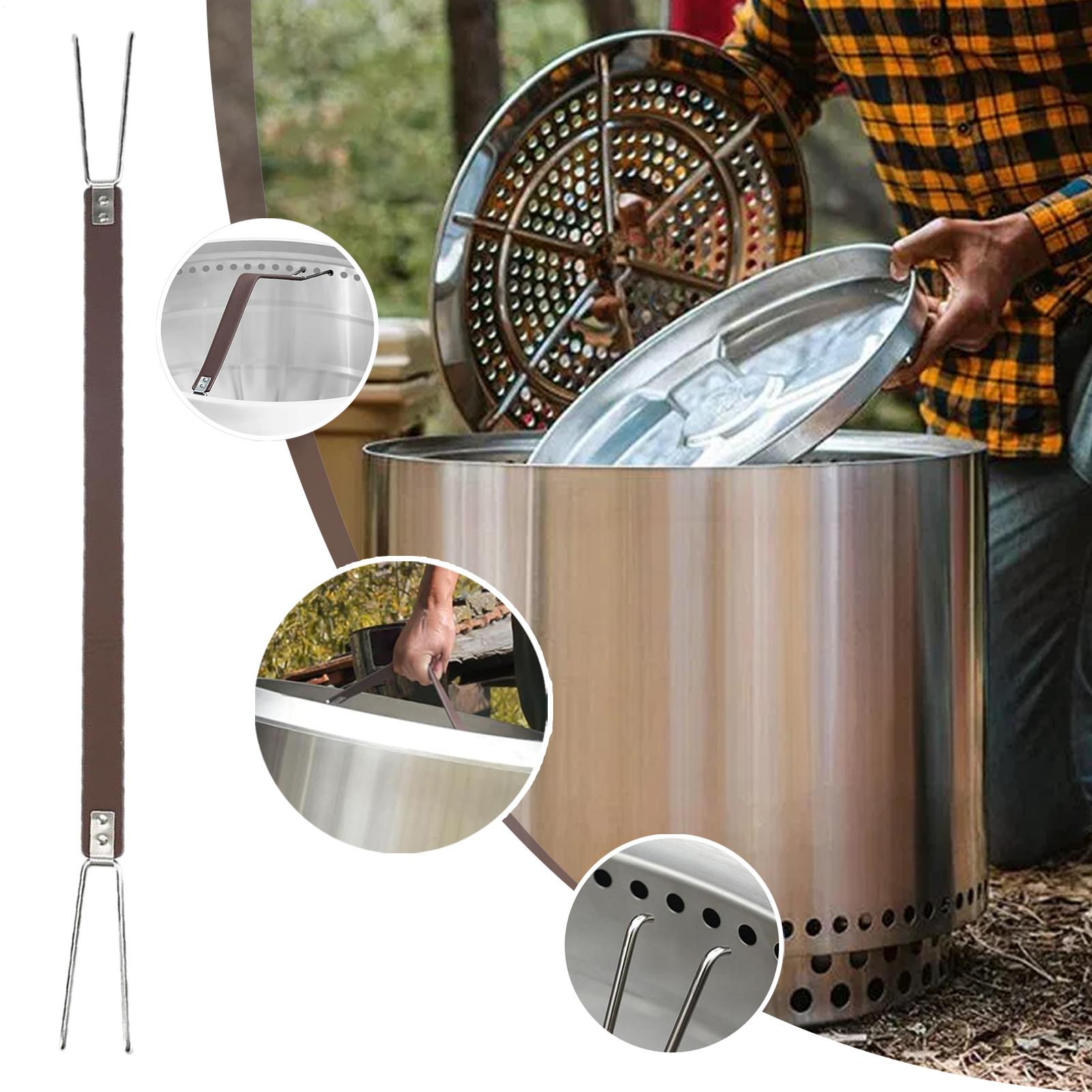 Handle for Fire Pit Lid Fire P - مراجعة Outdoor Camping Fire وسعره