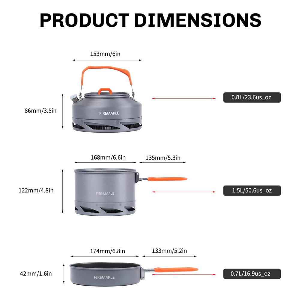 Fire Maple Camping Cookware Ut - مراجعة Outdoor Camping World وسعره