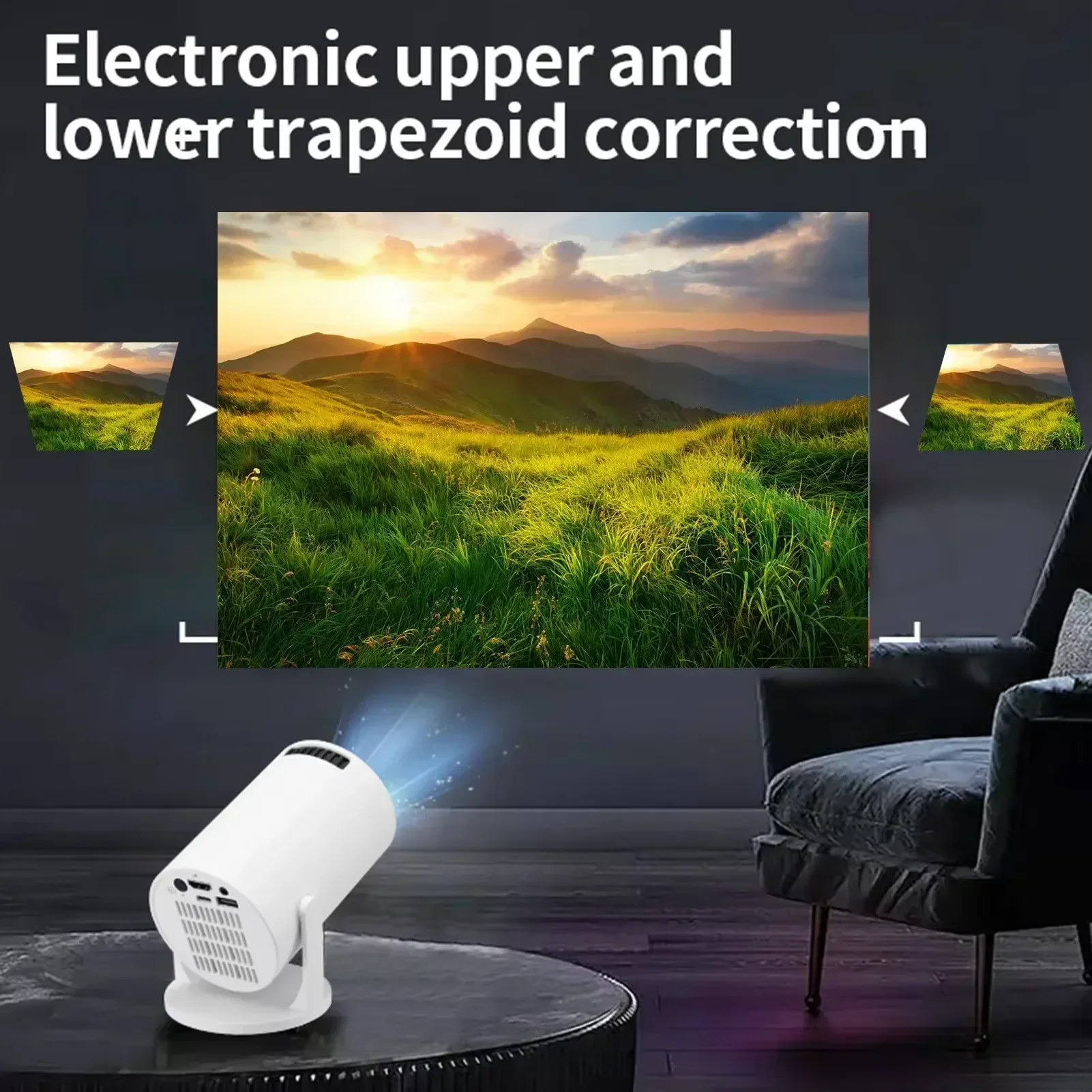 New HY300 Portable 4K Projecto - مراجعة Outdoor Camping Videos وسعره