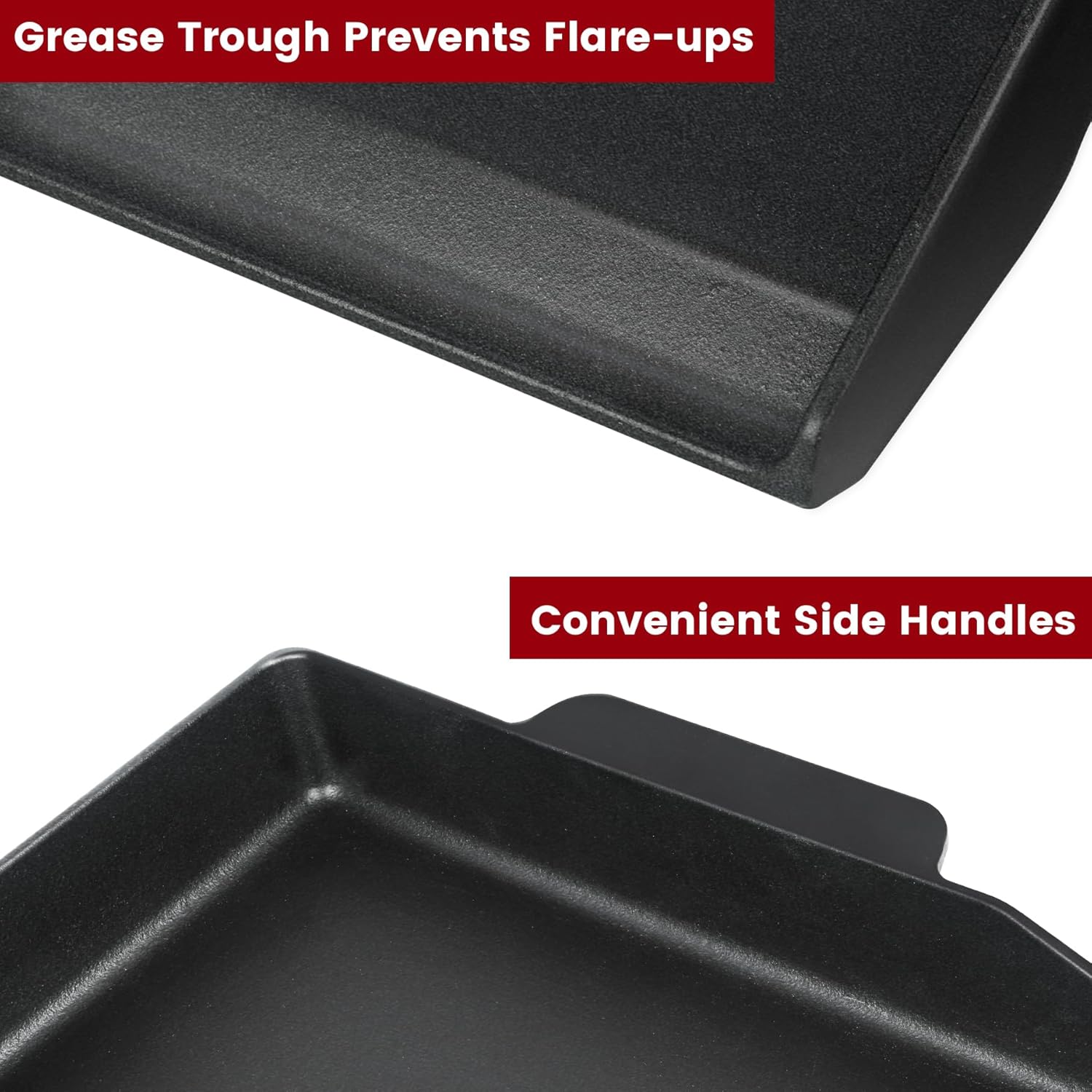 Cast Iron Griddle for Gas Gril - مراجعة Outdoor Camping Griddle وسعره