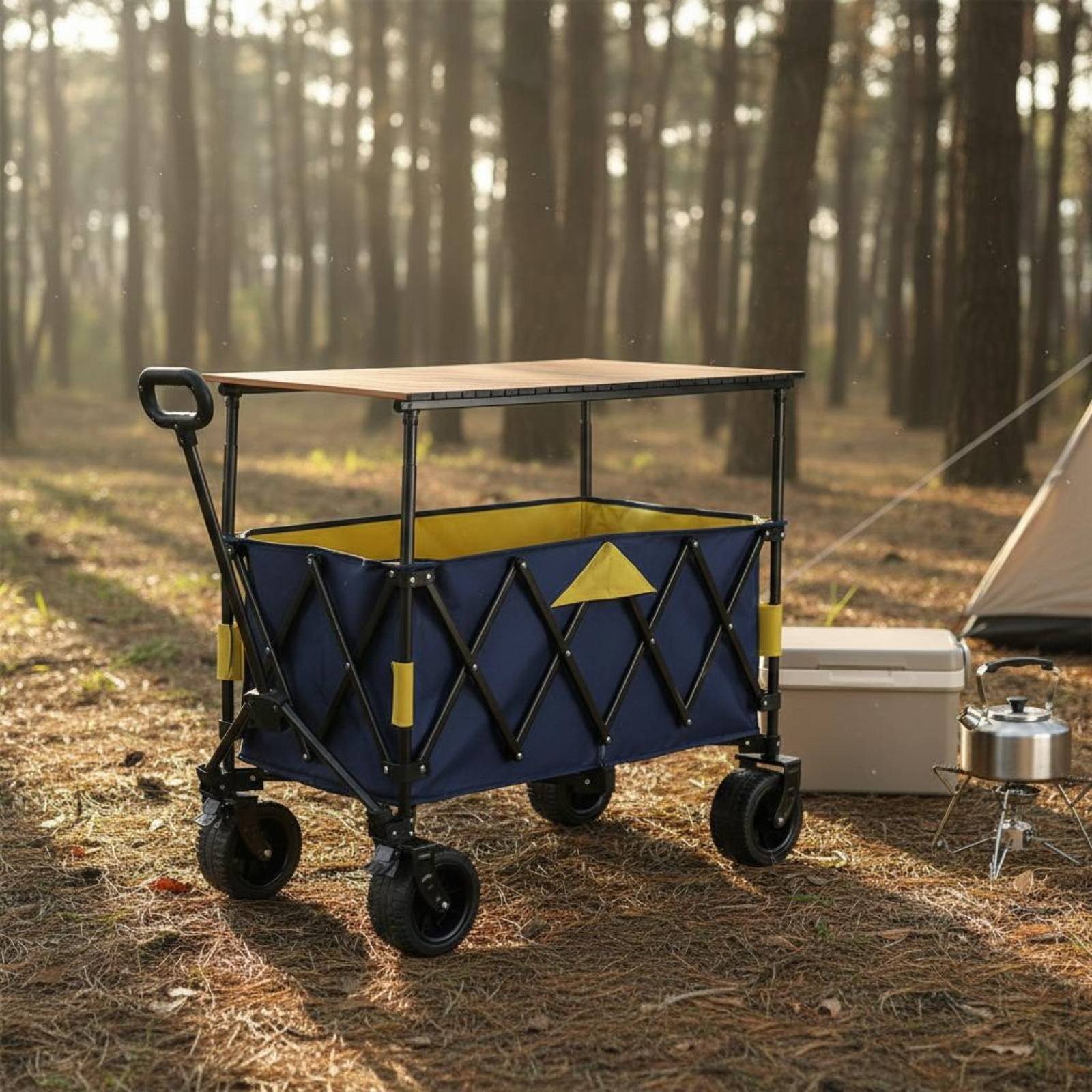 Foldable Camping Wagon Portabl - مراجعة Jinli Outdoor Camping وسعره