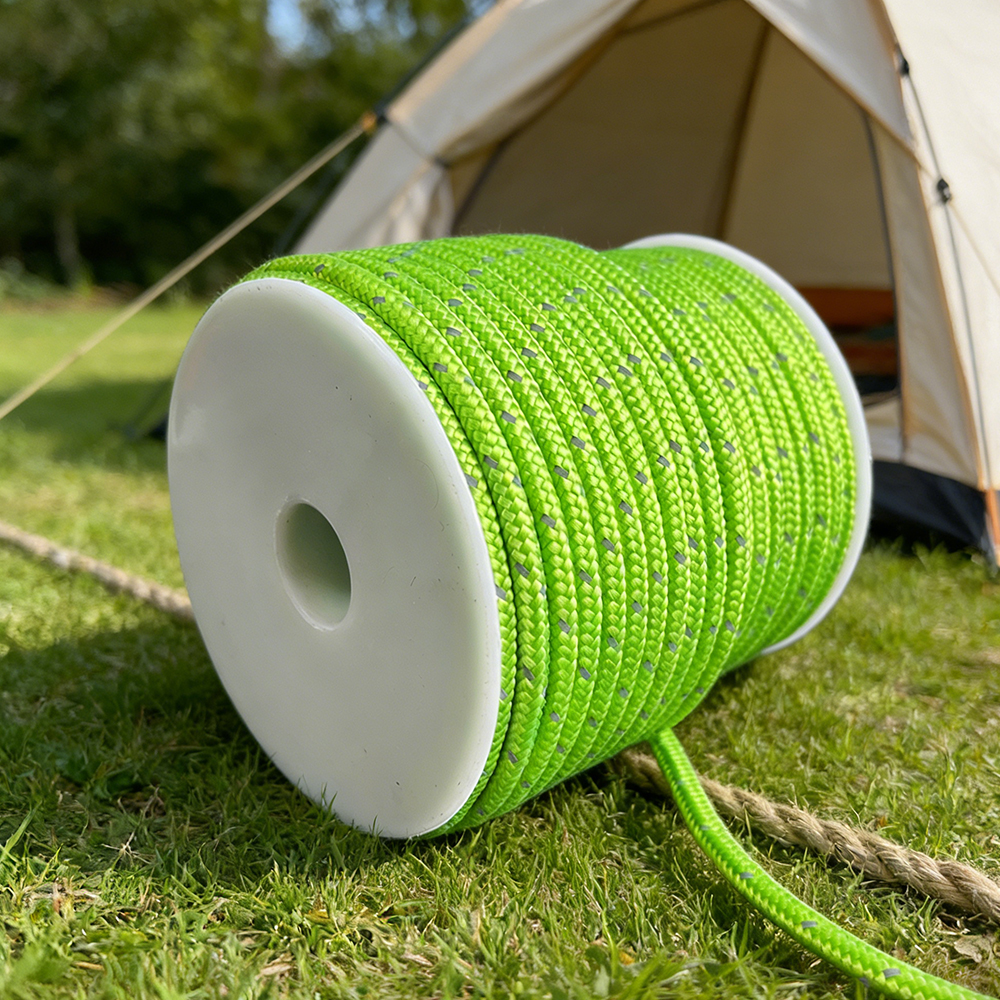 50M Reflective Tent Rope 4mm C - مراجعة Outdoor Camping Extension Cord وسعره