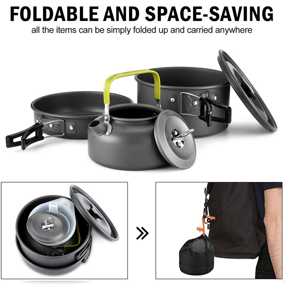 Outdoor camping cookware set m - مراجعة Outdoor Camping World وسعره