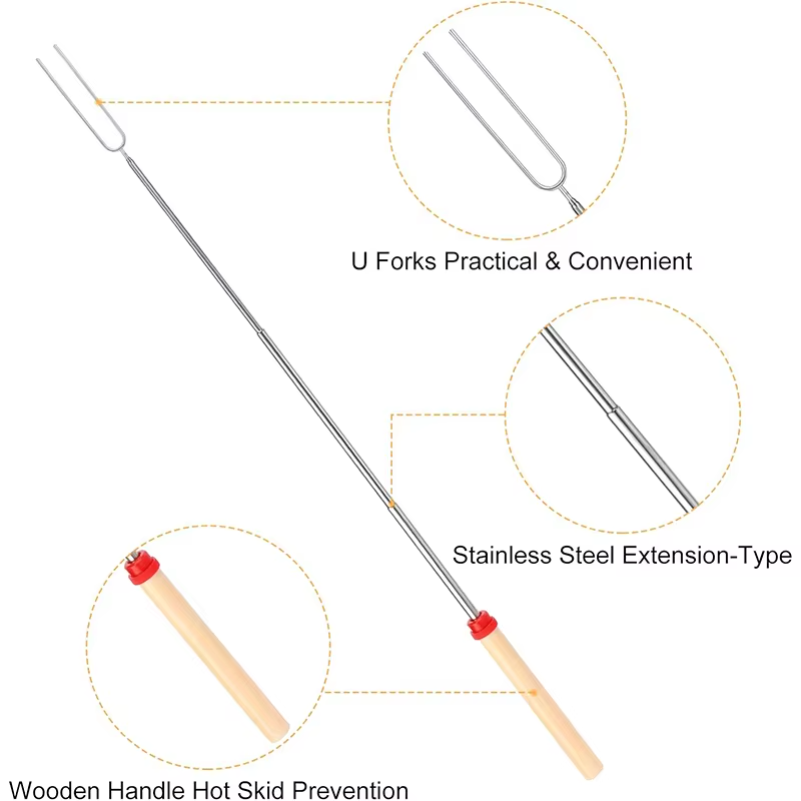 Marshmallow Roasting Sticks Ex - مراجعة Outdoor Camping Fire وسعره