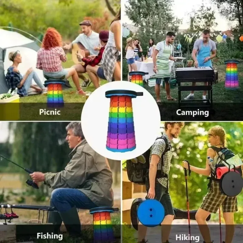 Portable Plastic Folding Teles - مراجعة Outdoor Camping Folding Chairs وسعره