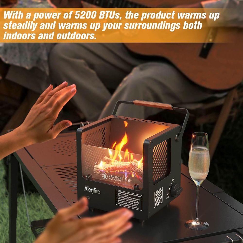Portable 3-in-1 Gas Fire Pit,  - مراجعة Outdoor Camping Fire وسعره