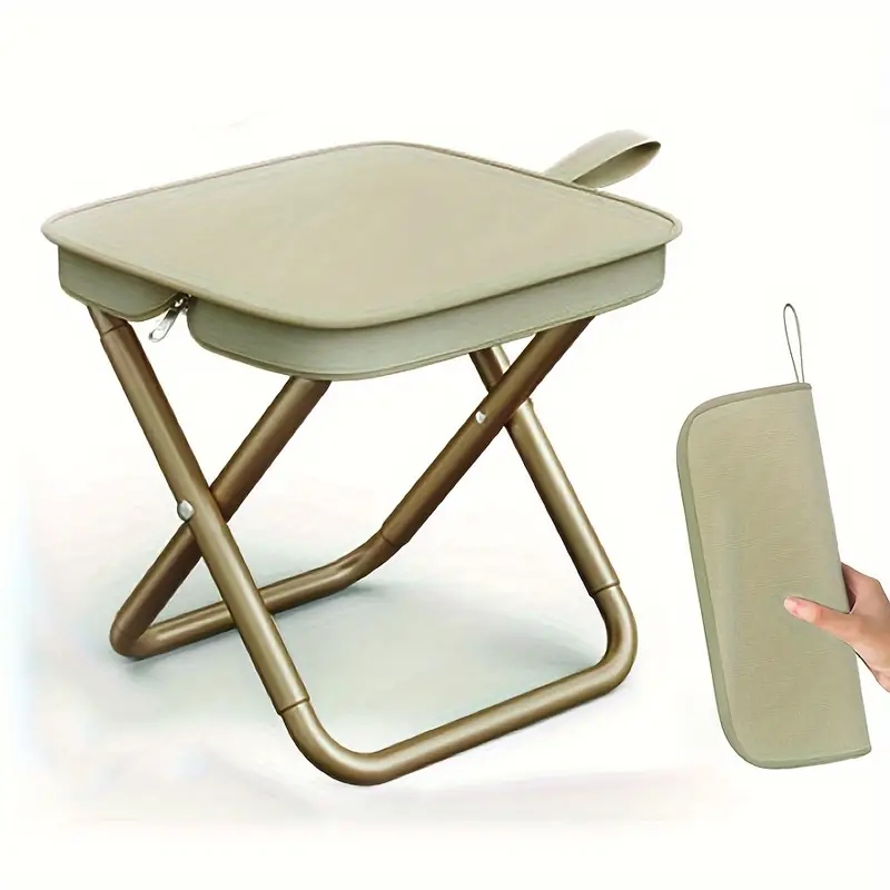 1pc Portable Folding Iron Allo - مراجعة Outdoor Camping Folding Chairs وسعره
