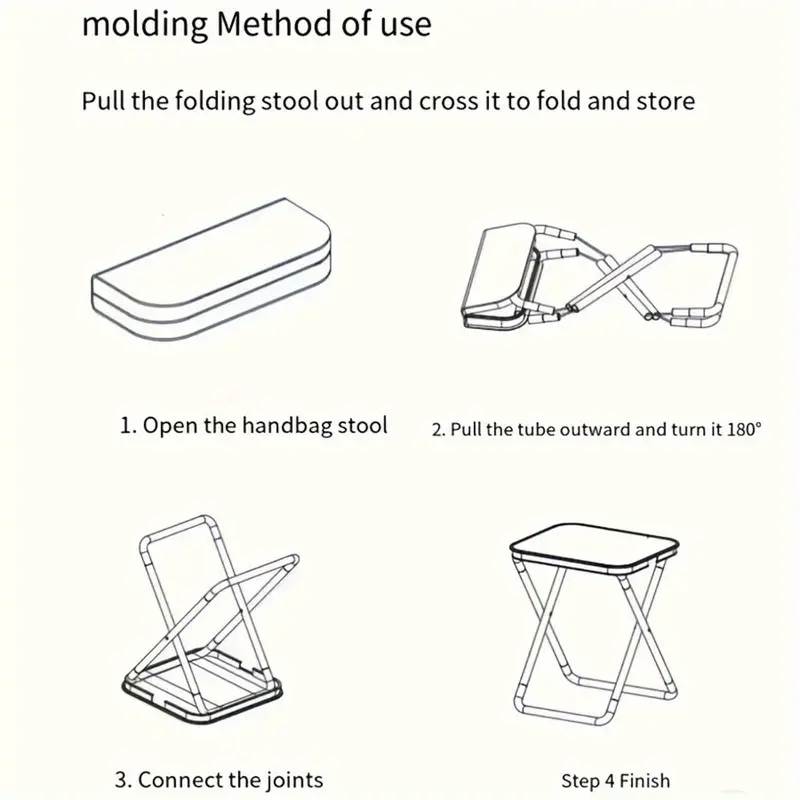 1pc Portable Folding Iron Allo - مراجعة Outdoor Camping Folding Chairs وسعره
