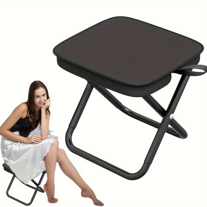 1pc Portable Folding Iron Allo - مراجعة Outdoor Camping Folding Chairs وسعره
