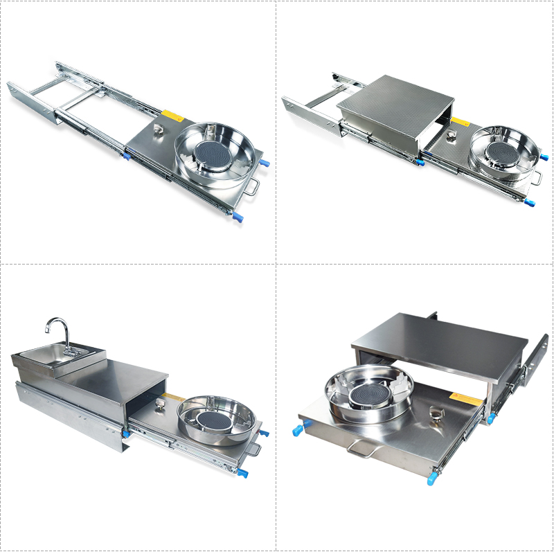 RV Pull Out Sink with Gas Stov - مراجعة Outdoor Camping Kitchen With Sink وسعره
