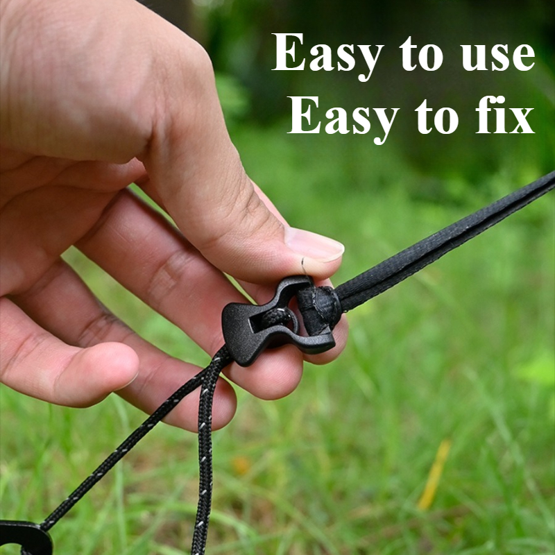 10pcs Camping Awning Tent Guyl - مراجعة Outdoor Camping Extension Cord وسعره